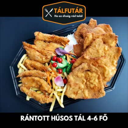 Rántott húsos tál 5-6 fő részére